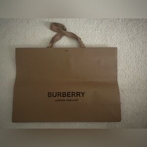 Burberry Tan Shopping Bag - Large